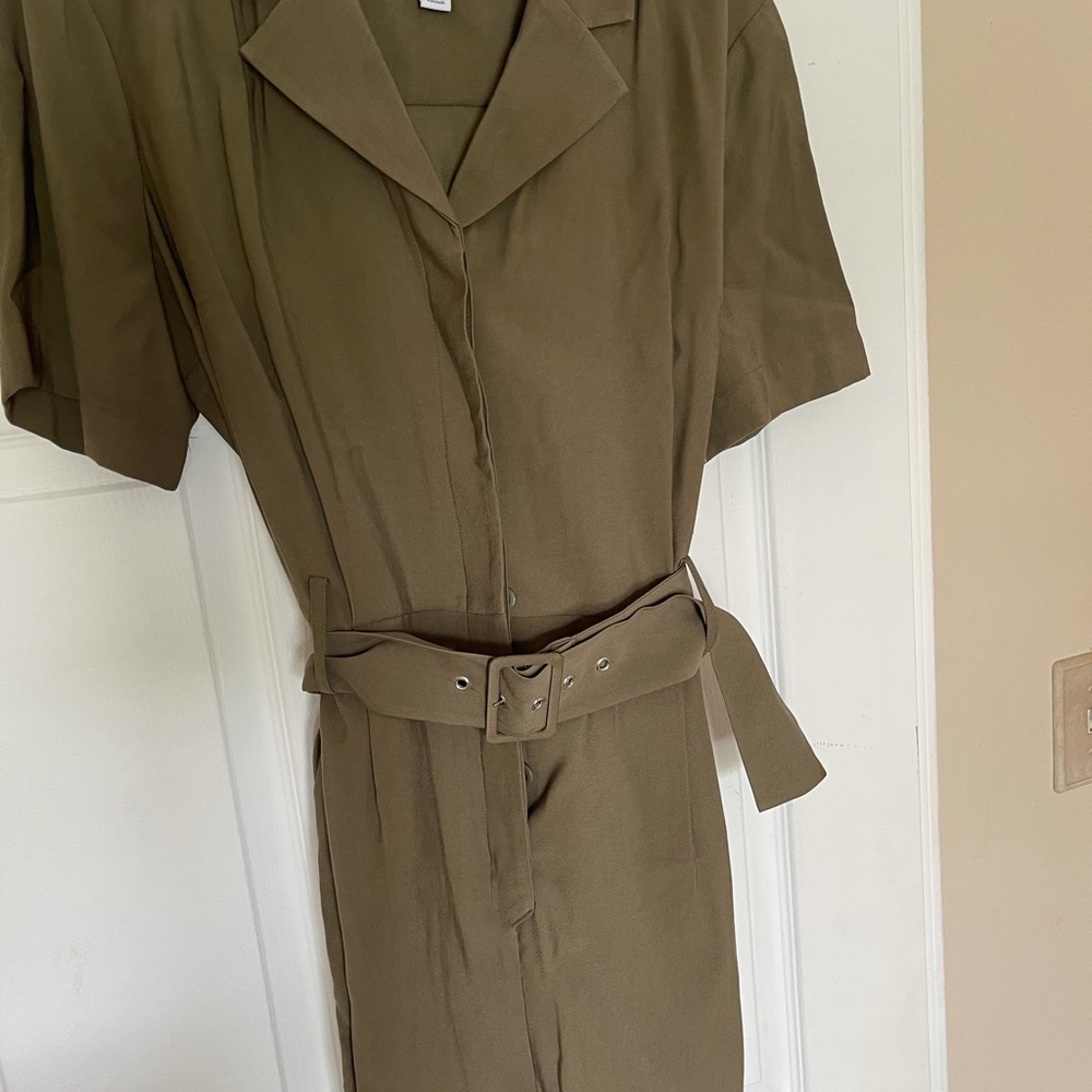 Romper - hunter green/with belt
